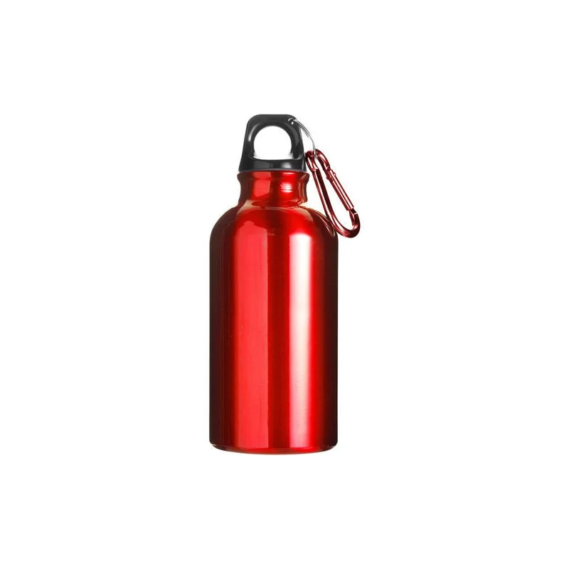 350ML Leak proof Water Seal and  BPA Free Lightweight Aluminium Reusable Metal Water Bottle with Carabiner