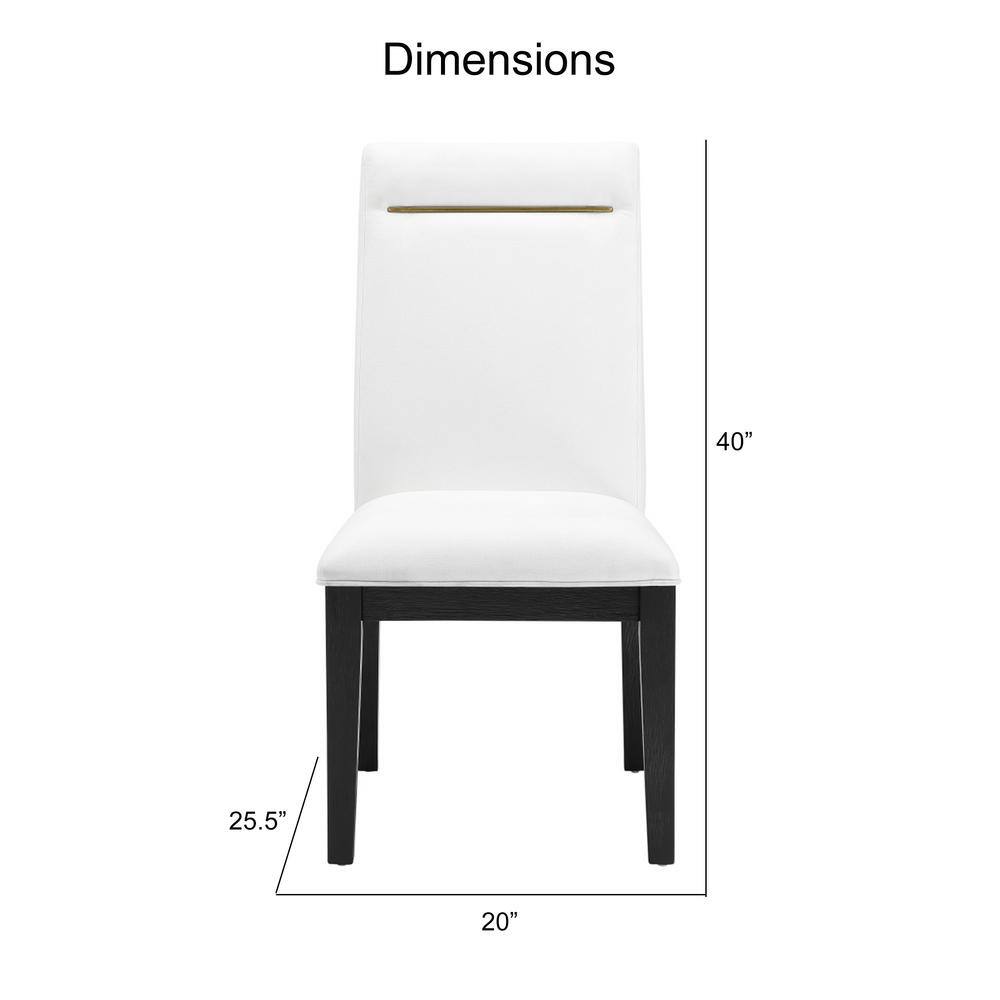 Steve Silver Yves White Dining Side Chair (Set of 2) YS500SW