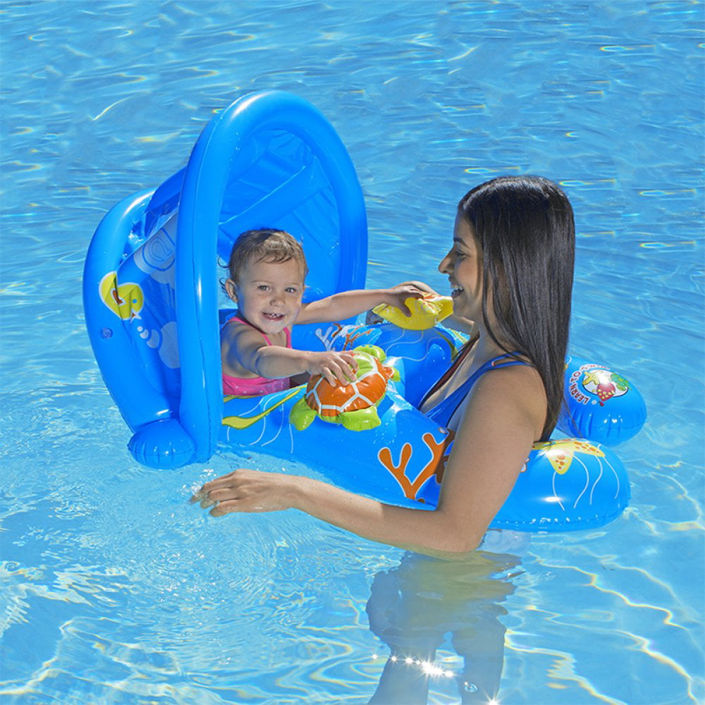 Poolmaster Mommy & Me Swimming Pool Baby Rider Tube U-Seat Chair Pool Float