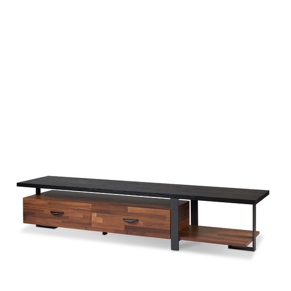 Global Pronex Elling TV Stand in Walnut Black