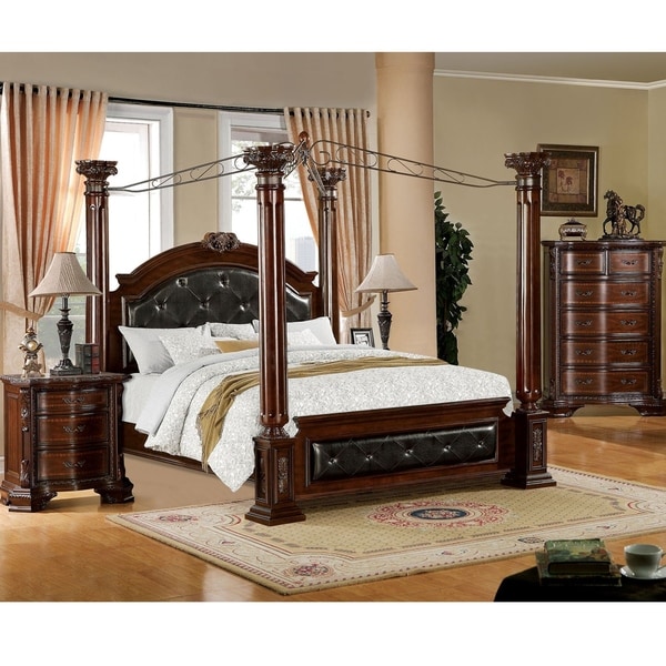 Furniture of America Tage Traditional Brown 2-piece Bedroom Set - - 9260249