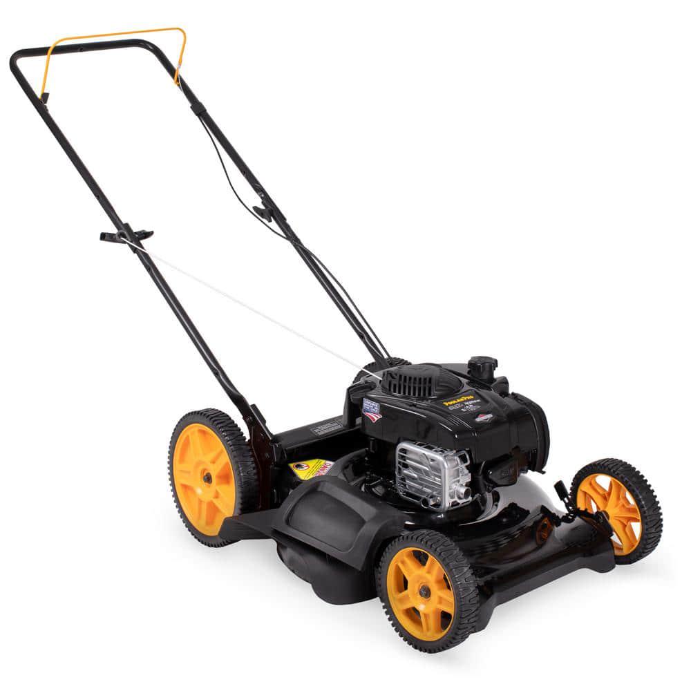 Poulan PRO 625EXi Series 21 in 150 cc Briggs and Stratton 3in1 Gas Push Walk Behind Lawn Mower with High Rear Wheels