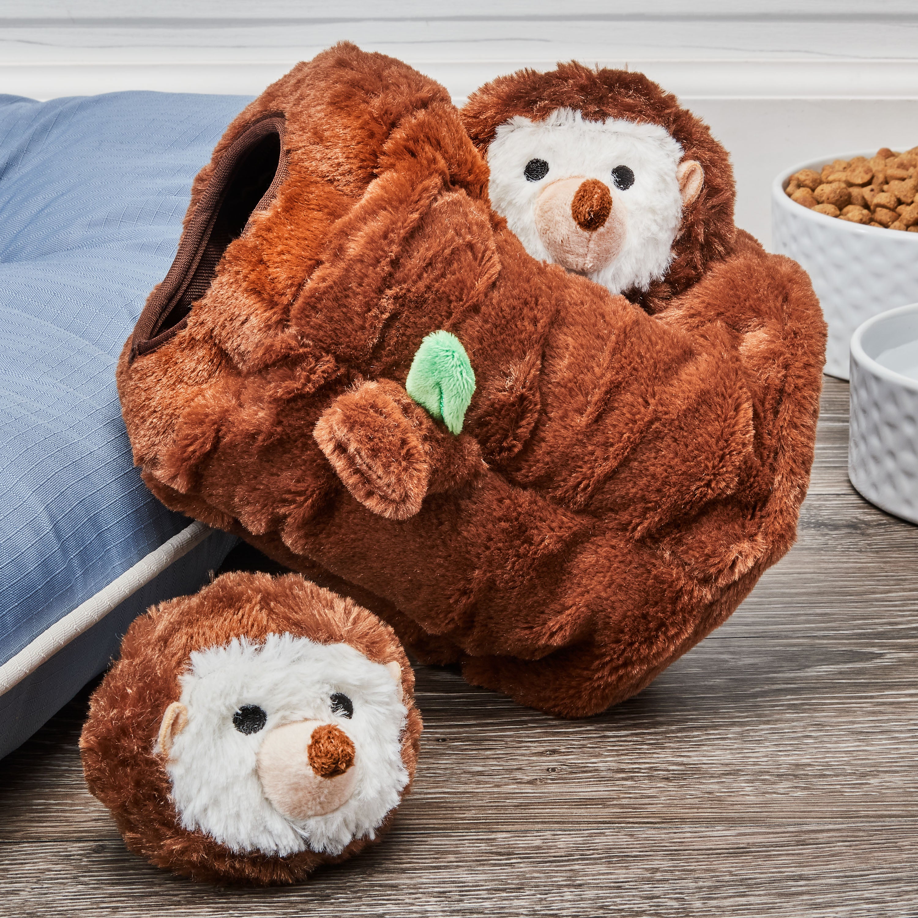 Vibrant Life Cozy Buddy Hide-and-Seek Plush Dog Toy， Hedgehogs