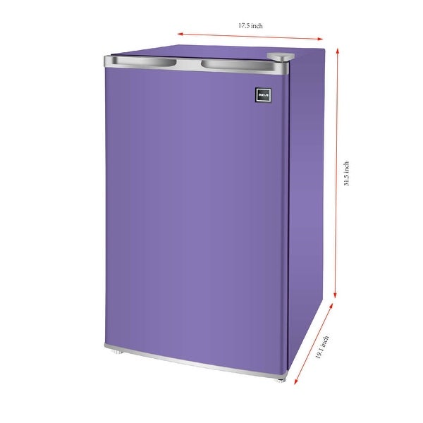 3.2 Cu. ft. Single Door Compact Refrigerator， Purple