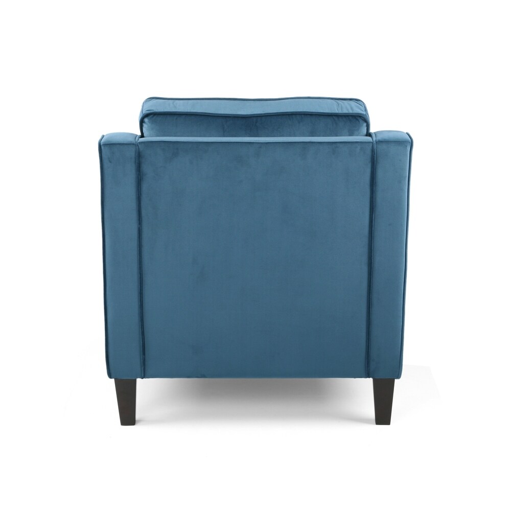 Milo Contemporary Velvet Club Chair by Christopher Knight Home   30.75\