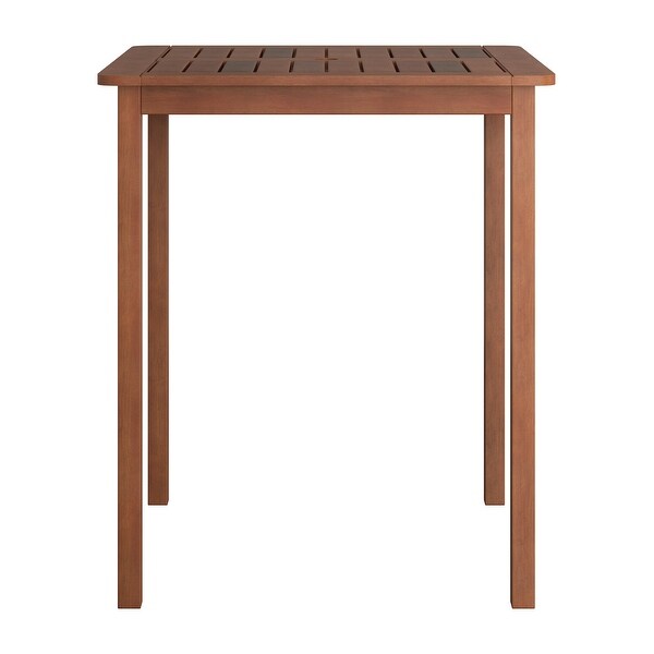 CorLiving Miramar Natural Hardwood Outdoor Bar Height Table