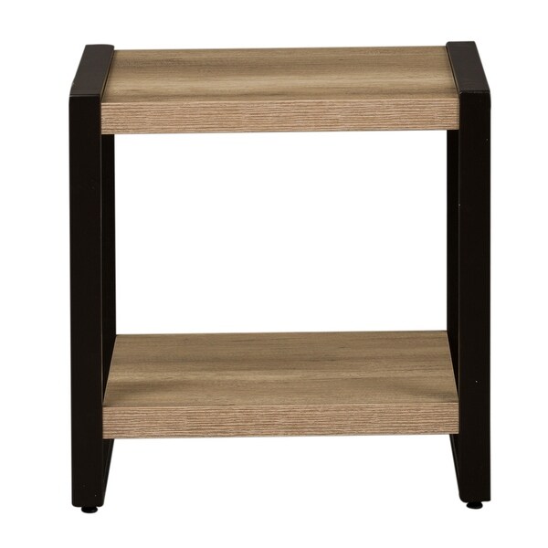 Sun Valley Sandstone Faux Metal End Table