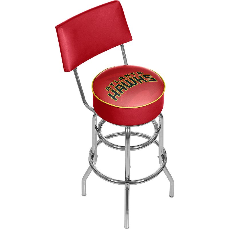 Atlanta Hawks Padded Swivel Bar Stool with Back