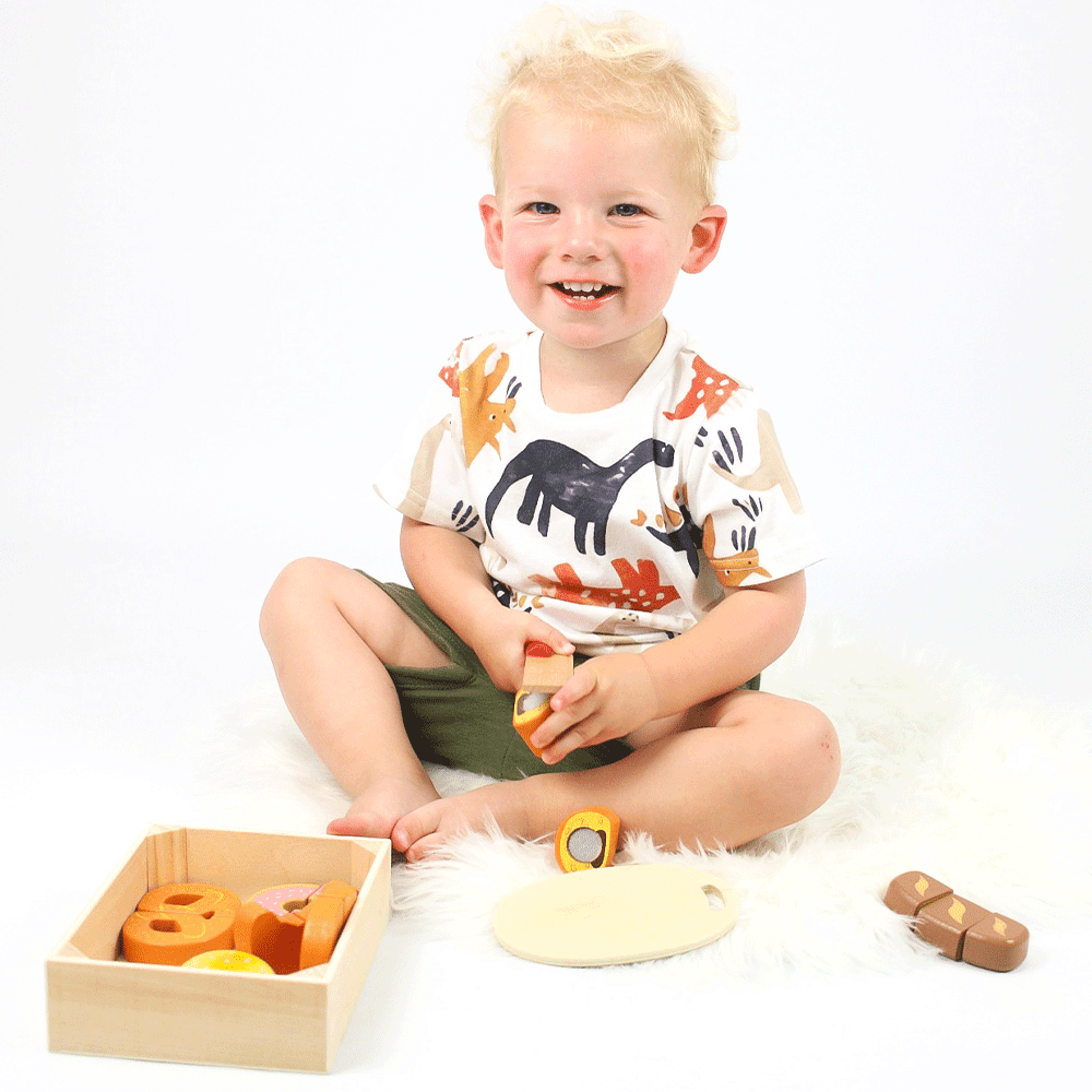 Bigjigs Toys - Cutting Bread and Pastries Crate