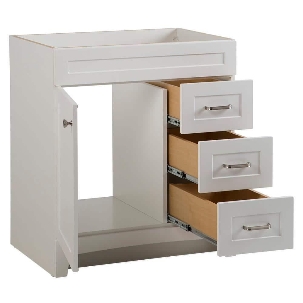 Home Decorators Collection Thornbriar 30 in W x 21 in D Bathroom Vanity Cabinet in Polar White