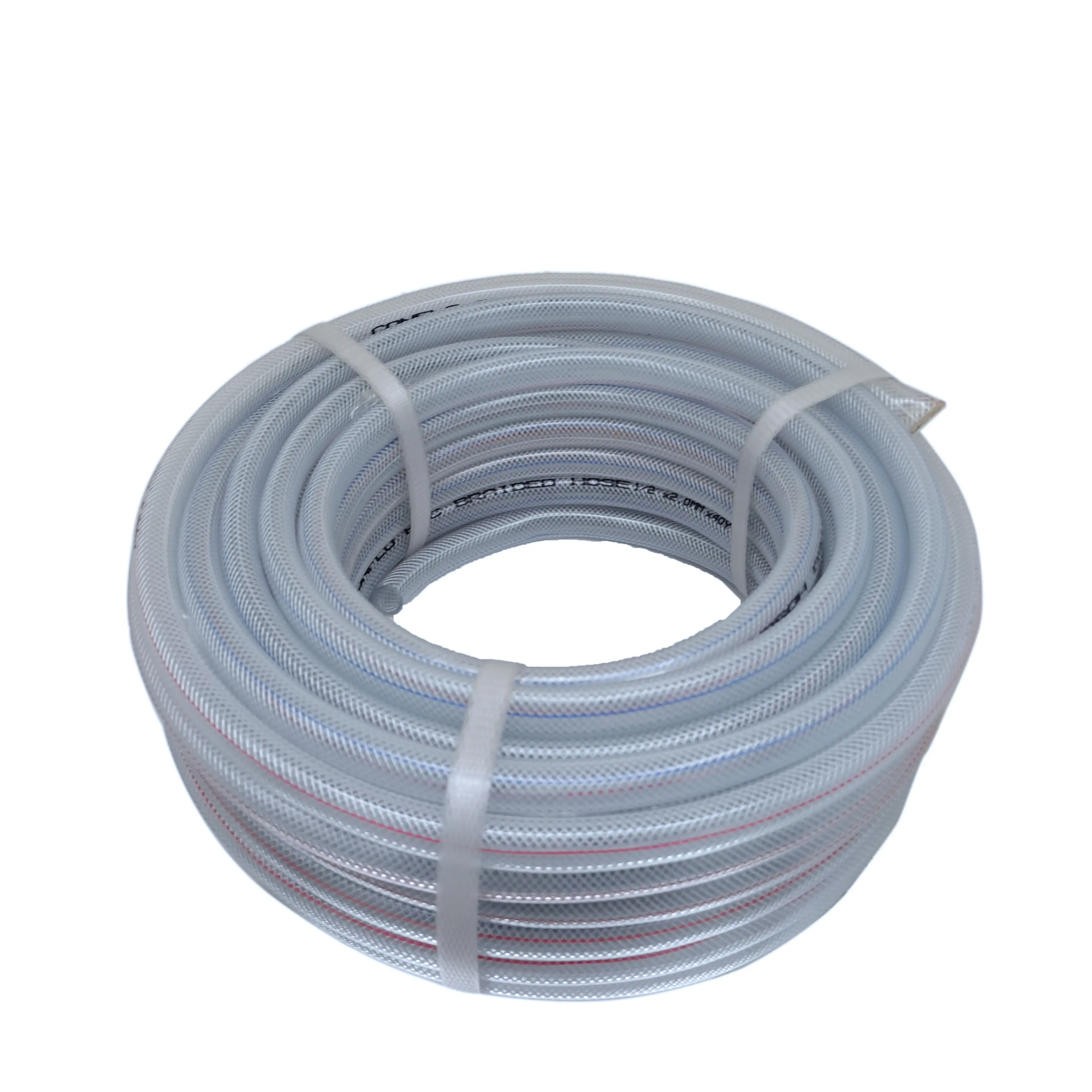 Factory Supply PVC Fiber Reinforced Hose Plastic Fiber Braided Garden Hose