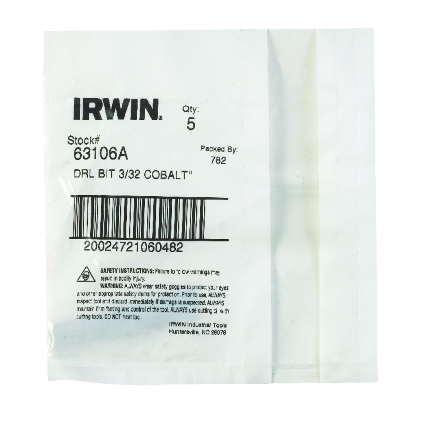 Irwin 3/32 in. X 2-1/4 in. L Cobalt Steel Drill Bit 1 pc