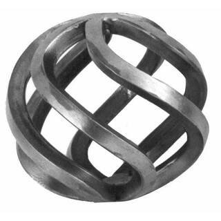 arteferro 2-34 in. Round 14 in. Square Bar with 6 Filaments Raw Forged Basket 158B7