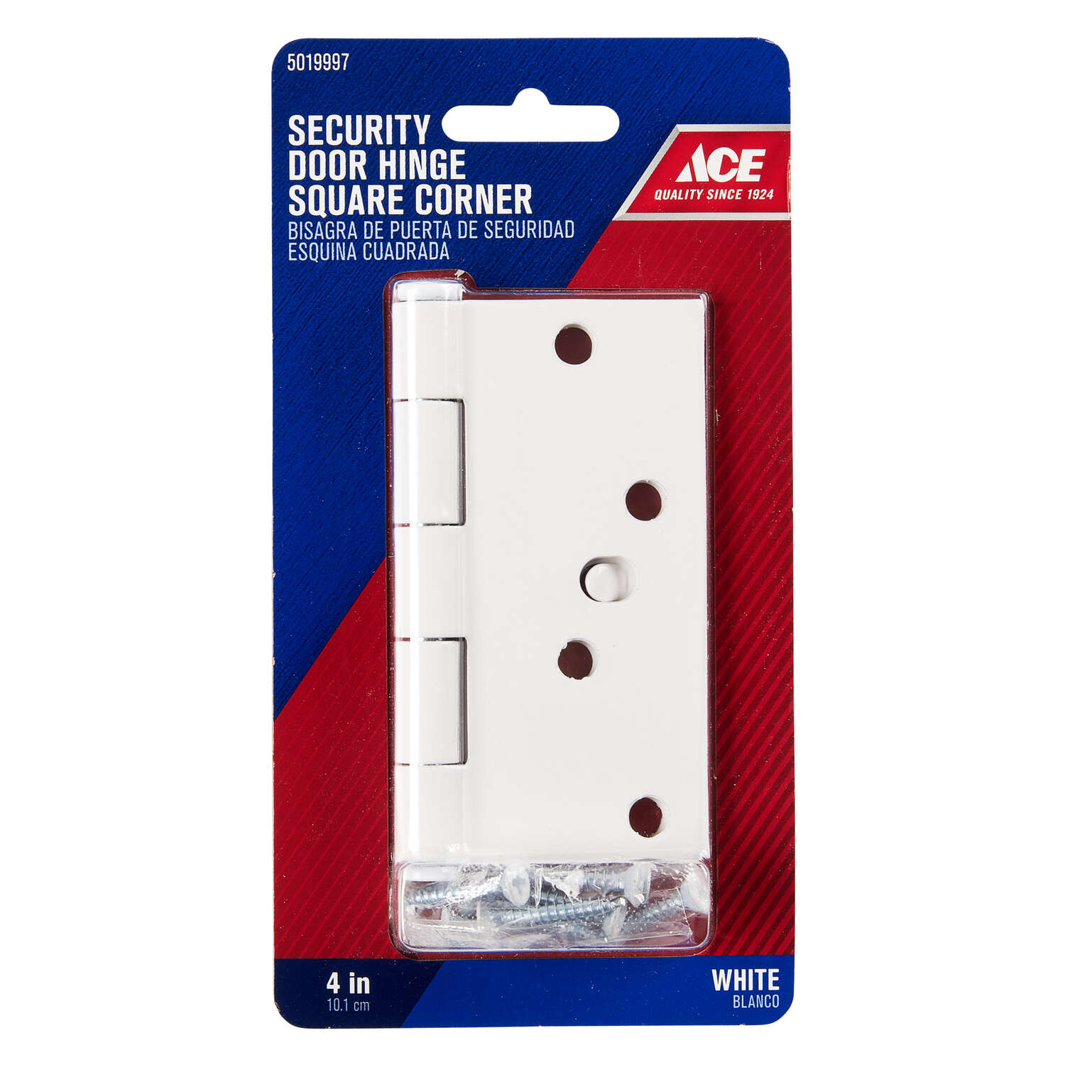 Ace 4 in. L White Residential Door Hinge 1 pk