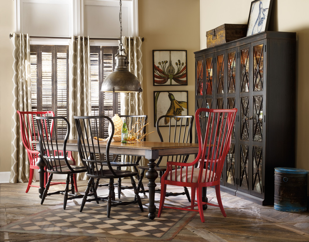 Sanctuary Spindle Side Chair  Ebony   Traditional   Dining Chairs   by Hooker Furniture  Houzz