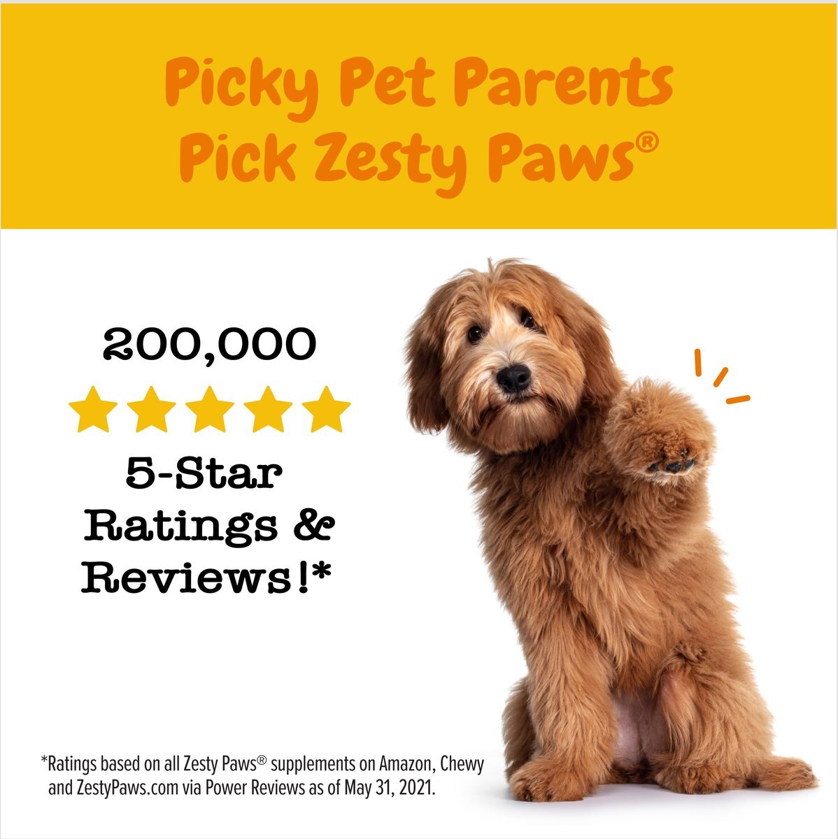 Zesty Paws Lil' Zesties Calming Squares Chicken Flavored Soft Chews Calming Supplement for Dogs