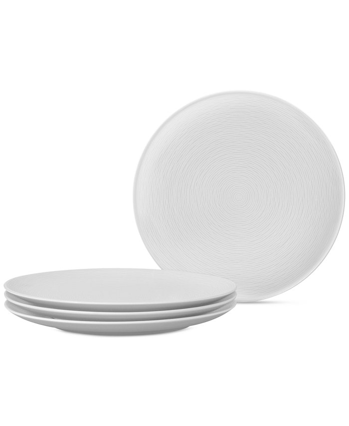 Noritake Swirl Coupe Salad Plates Set of 4