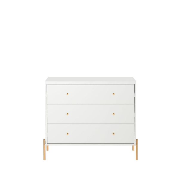 Jasper Sideboard Dresser and Classic Dresser Set of 2 in White Gloss