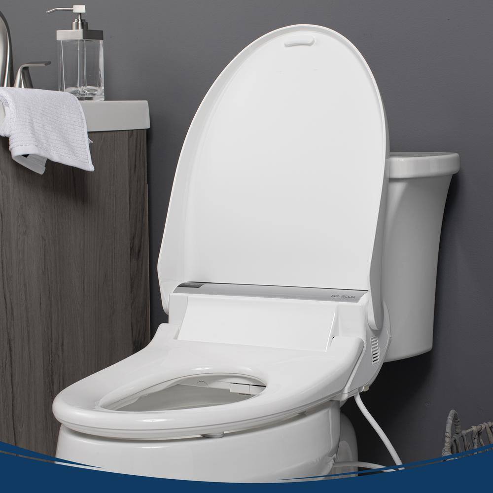 BIO BIDET Bliss BB-2000 Electric Bidet Seat for Elongated Toilets in White BB-2000W