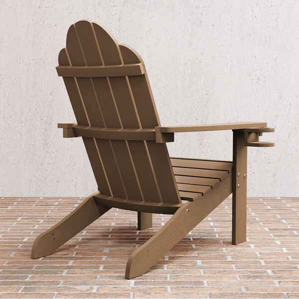 LUE BONA Plastic Poly Weather Resistant Outdoor Patio Adirondack Chair 1Pack