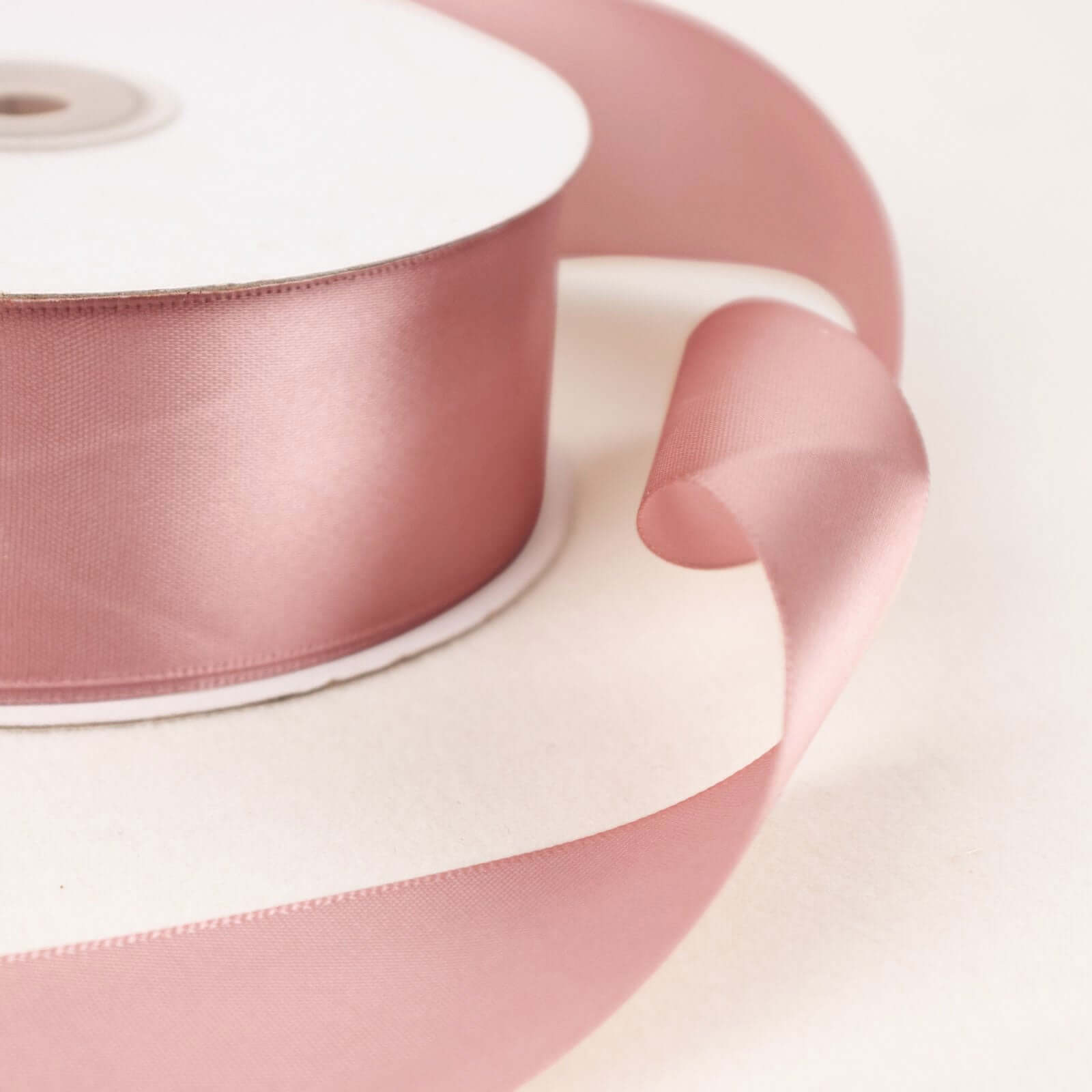 Dusty Rose Single Face Decorative Satin Ribbon 50 Yards 1.5