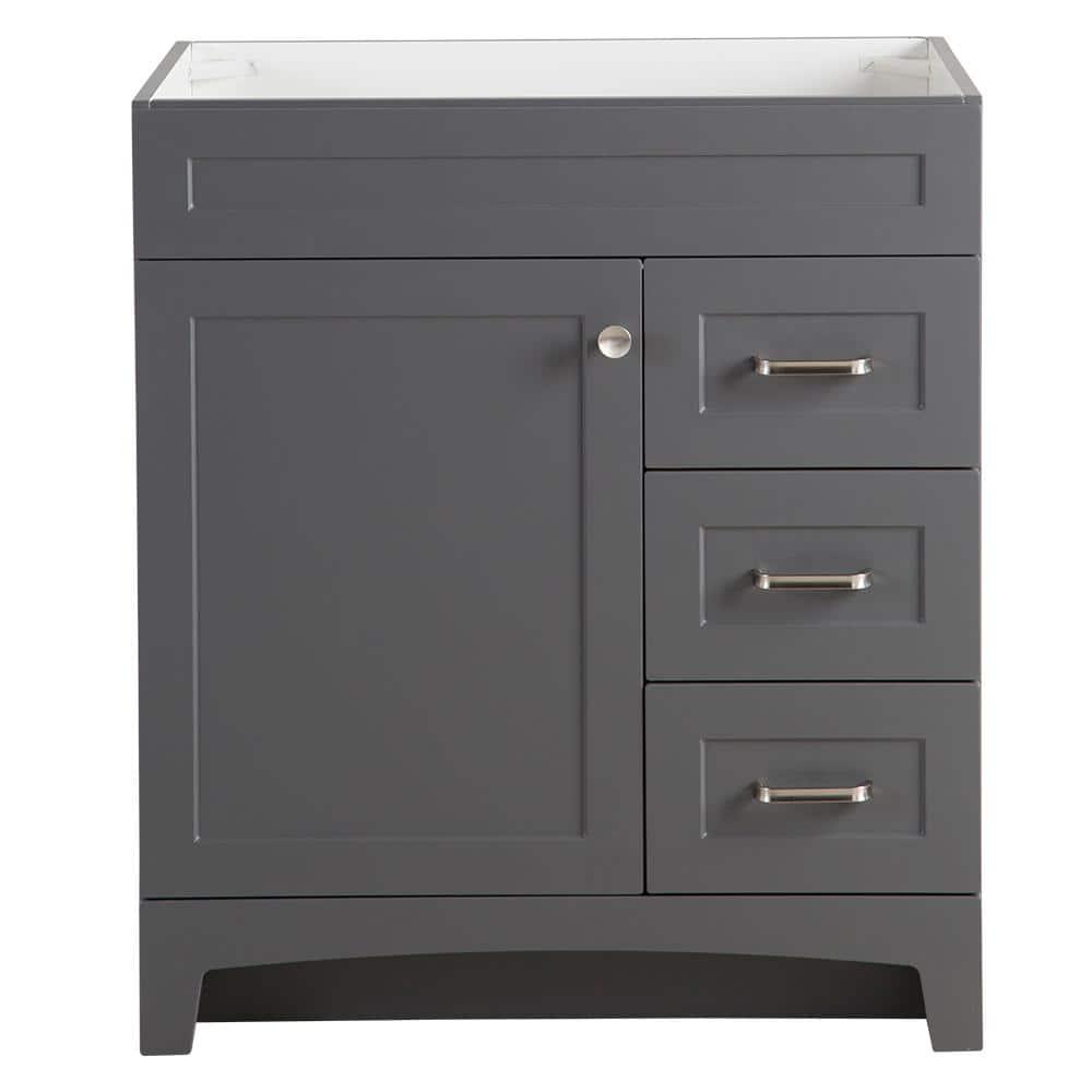 Home Decorators Collection Thornbriar 30 in W x 21 in D Bathroom Vanity Cabinet in Cement