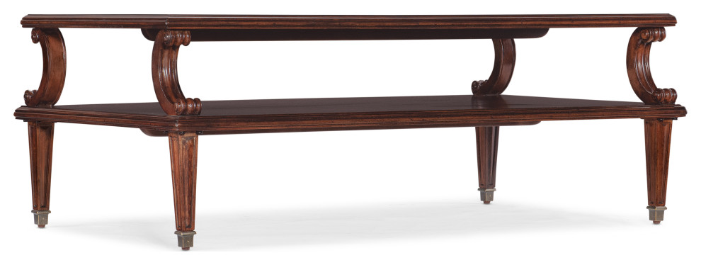 Charleston Rectangle Cocktail Table   Traditional   Coffee Tables   by Hooker Furniture  Houzz