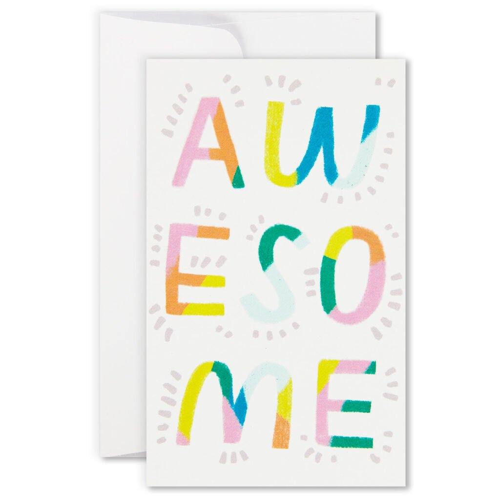 Hallmark  Assorted Mini Blank Note Cards With Pen, Pack of 18