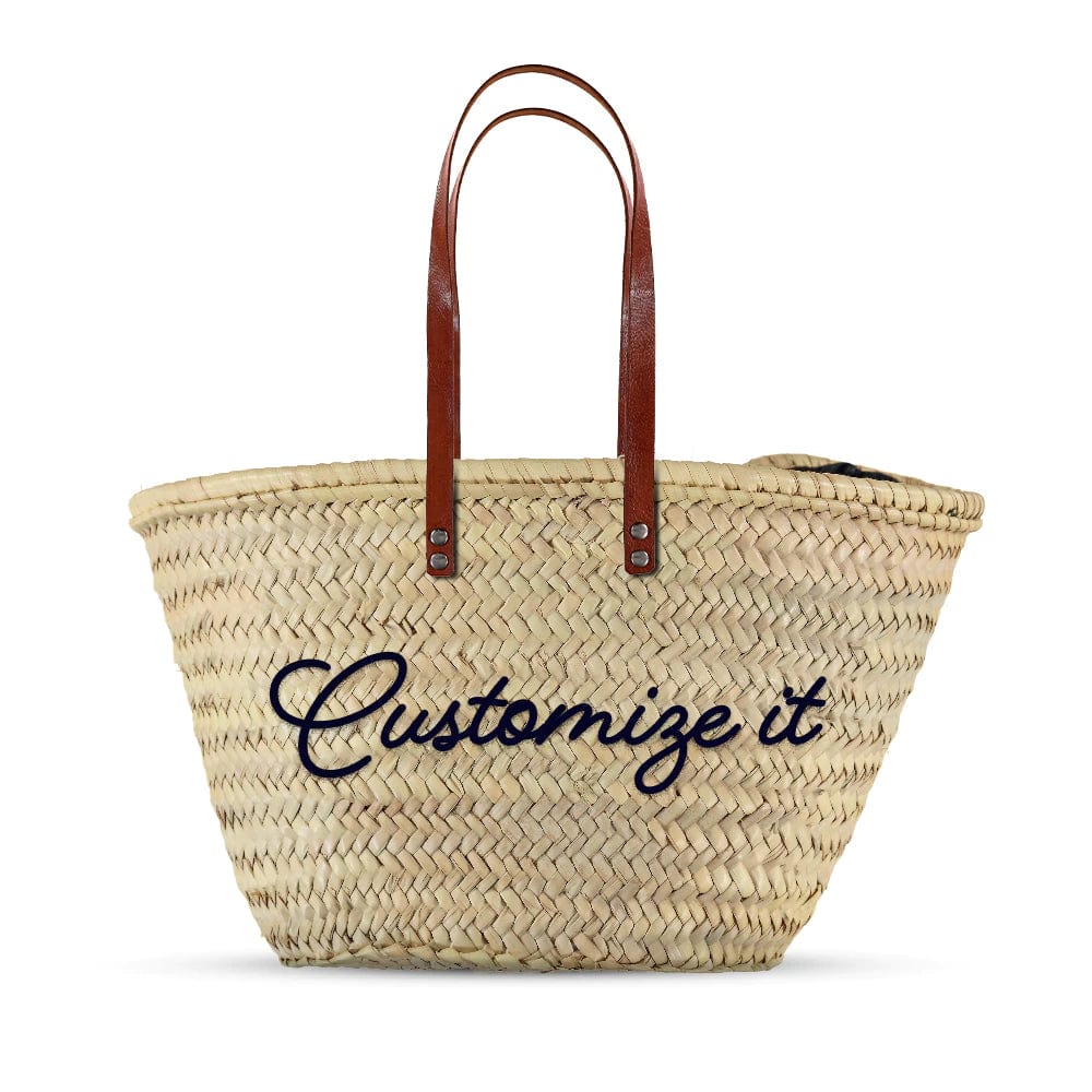 Large Straw Beach Bag