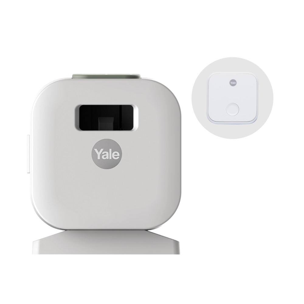 Yale 1.6 in. White Smart Cabinet Lock with Bluetooth and Wi-Fi YRCB490-CB1-WSP