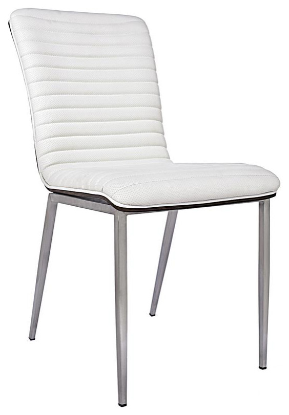 Fernanada Dining Chair White   Midcentury   Dining Chairs   by BisonOffice  Houzz