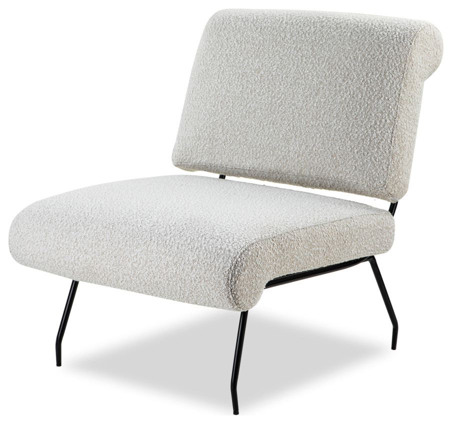 Sand Boucl√© Occasional Chair  Liang  ampEimil Abacus   Midcentury   Armchairs And Accent Chairs   by Oroa   Distinctive Furniture  Houzz