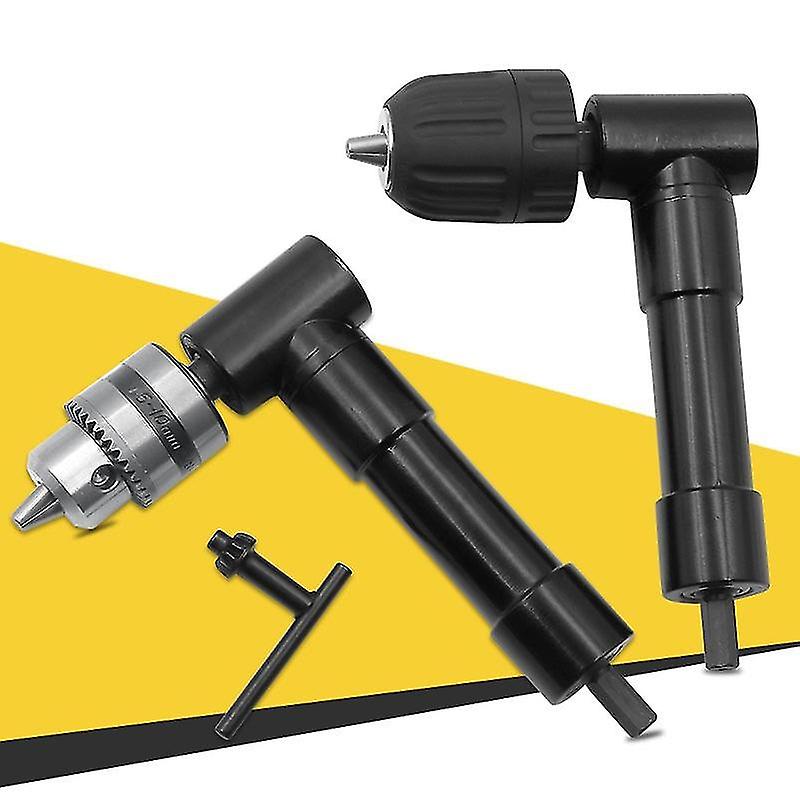 90 Degree Right Angle Electric Drill Keyless Three-jaw Chuck Corner Impact Drill Adapter Right Angle Bend Extension Adaptor