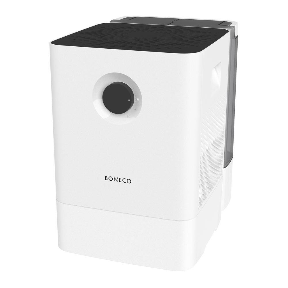 BONECO 2 in 1 Whisper Quiet Console Humidifier Air Washer with Auto Shut Off White 46534