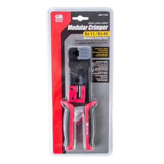 Gardner Bender Premium Metal RG11 RJ45 Modular Plug Crimper GMC-1145D