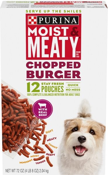 Moist and Meaty Chopped Burger Dry Dog Food