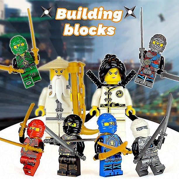 Set Of 20 Pcs Ninja Mini Figures Kai Jay Sensei Wu Master Building Blocks Toys