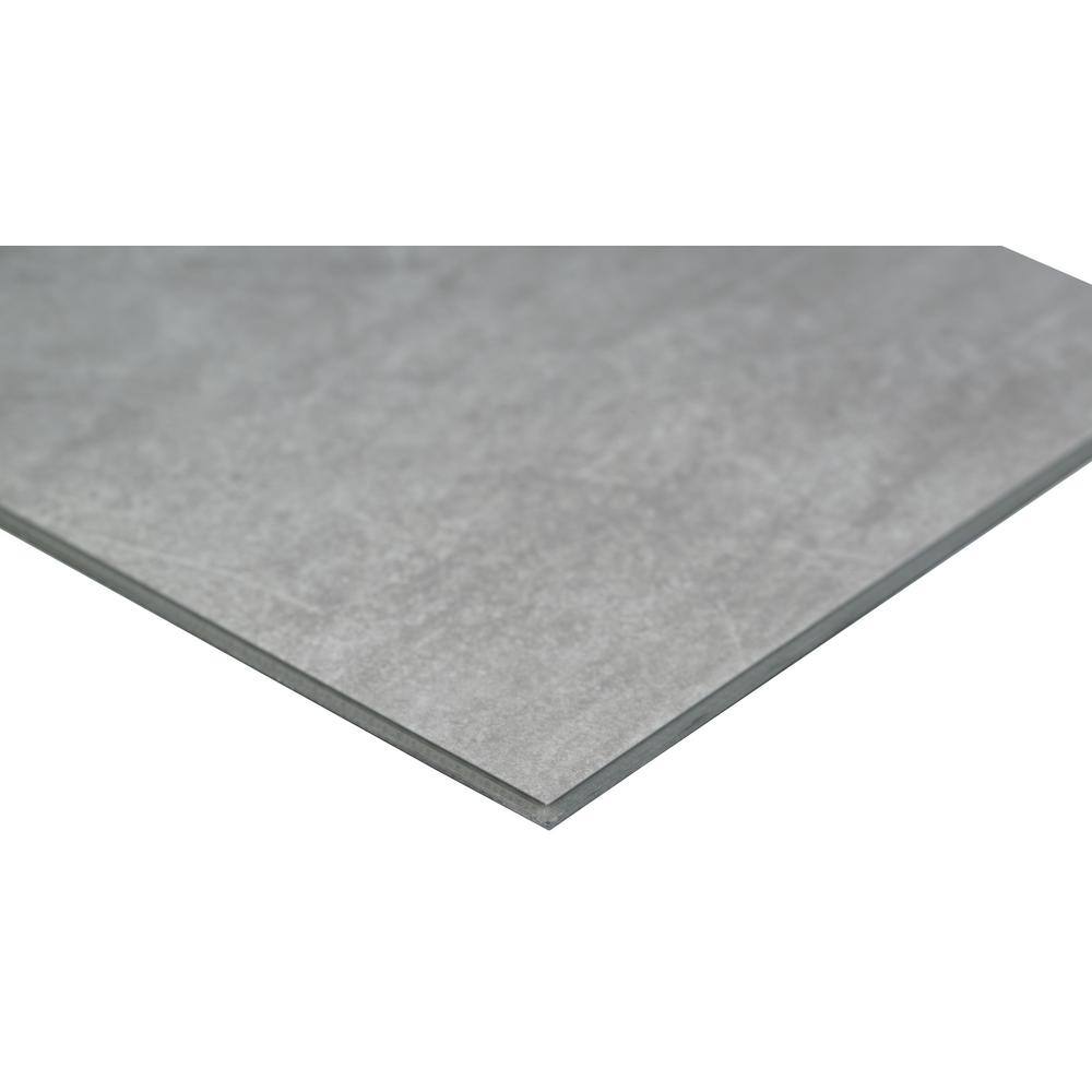 AA Surfaces Concrete Park 12 MIL x 12 in. W x 24 in. L Click Lock Waterproof Vinyl Tile Flooring (1278.4 sq ftpallet) VTRDCONPAR1224