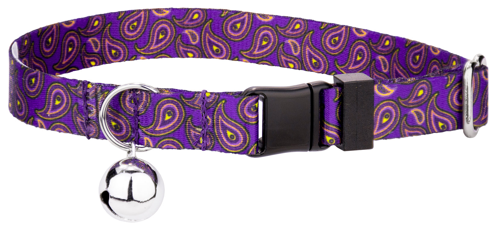 Country Brook Petz® Purple Paisley Cat Collar