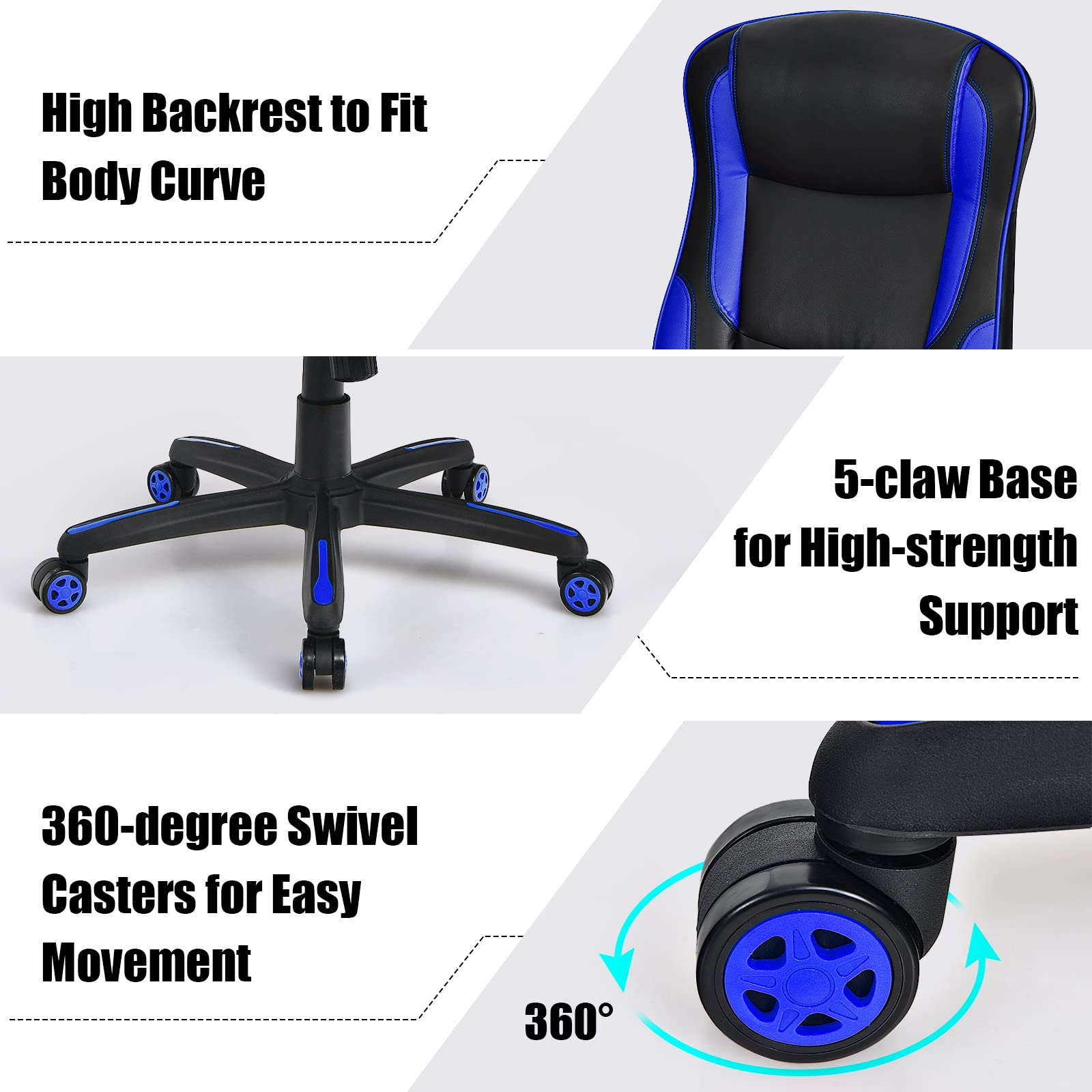 Ergonomic Swivel Computer Chair, Home Office Executive Task Chair