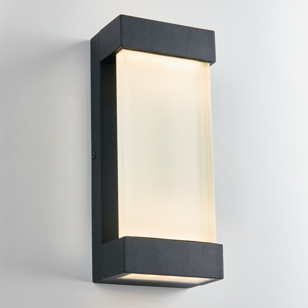 Glacier Integrated LED Wall Light   Transitional   Outdoor Wall Lights And Sconces   by Artika  Houzz