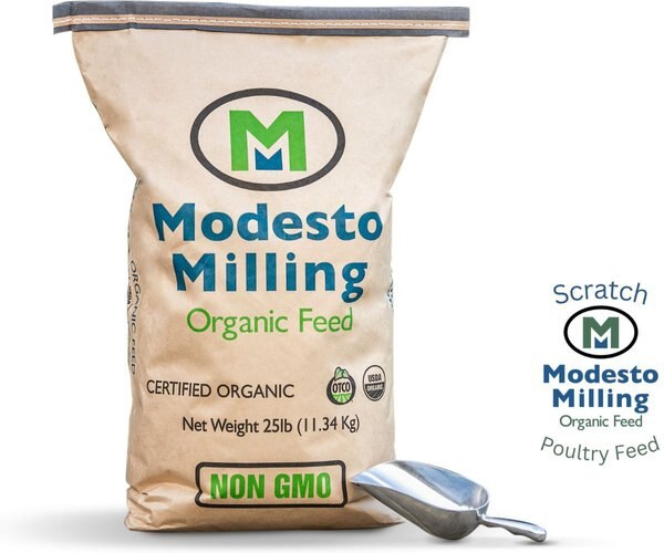 Modesto Milling Organic， Non-GMO and Non-Soy Scratch Chicken Treats