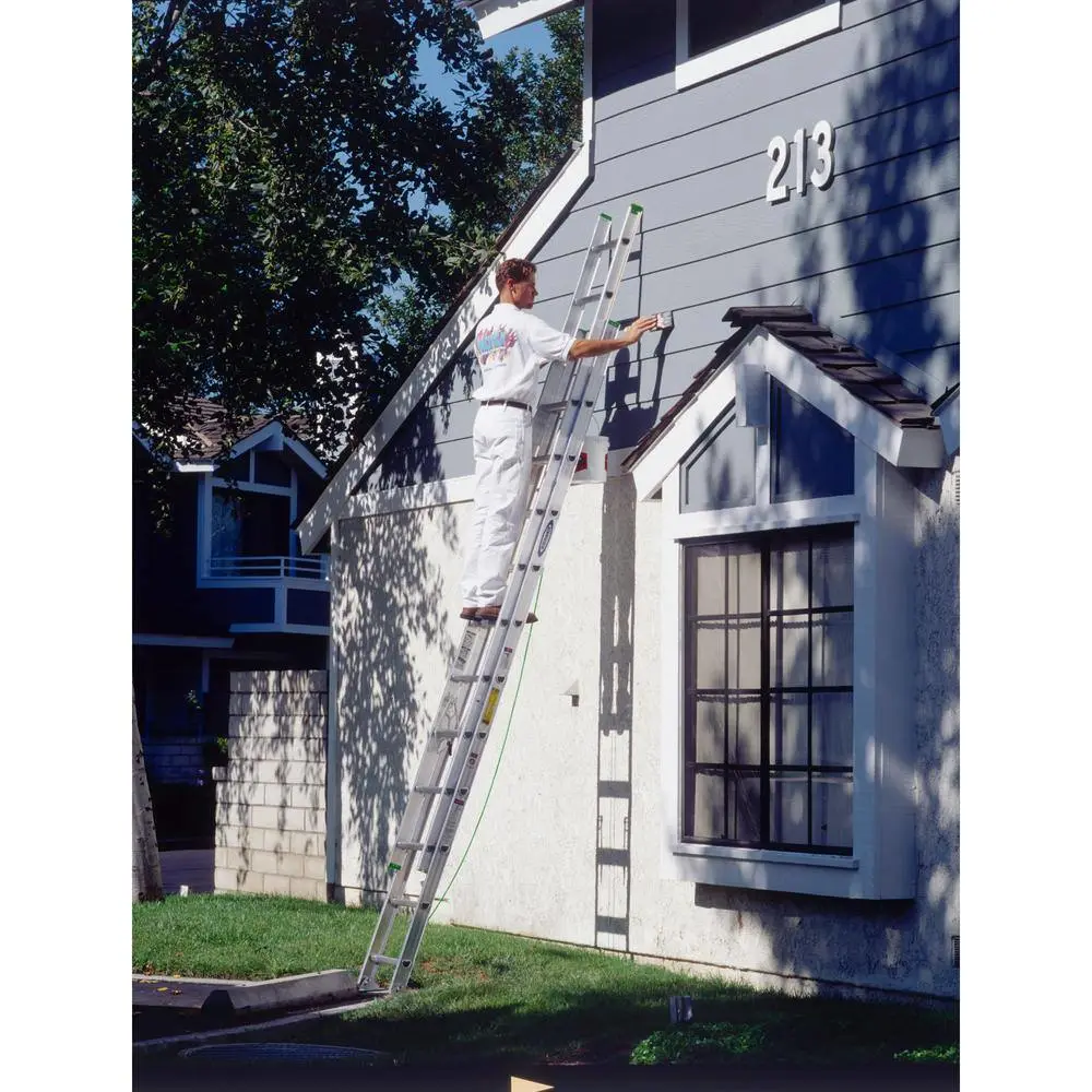 Werner 24 ft. Aluminum Extension Ladder with 225 lbs. Load Capacity Type II Duty Rating