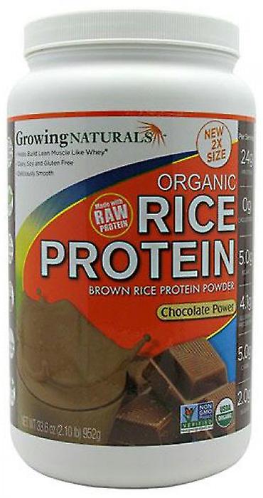 Growing Naturals Organic Rice Protein Chocolate Power 952 g