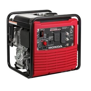 Honda 2800-Watt Recoil Start Portable Gasoline Powered Inverter Generator with Eco-Throttle and Oil Alert EG2800IAN