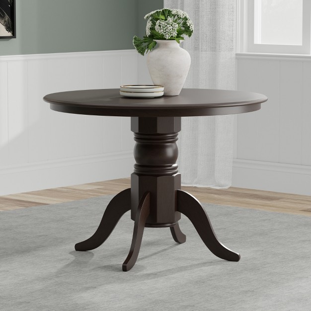 Round Pedestal Dining Table X back Dining Chairs Dining Set