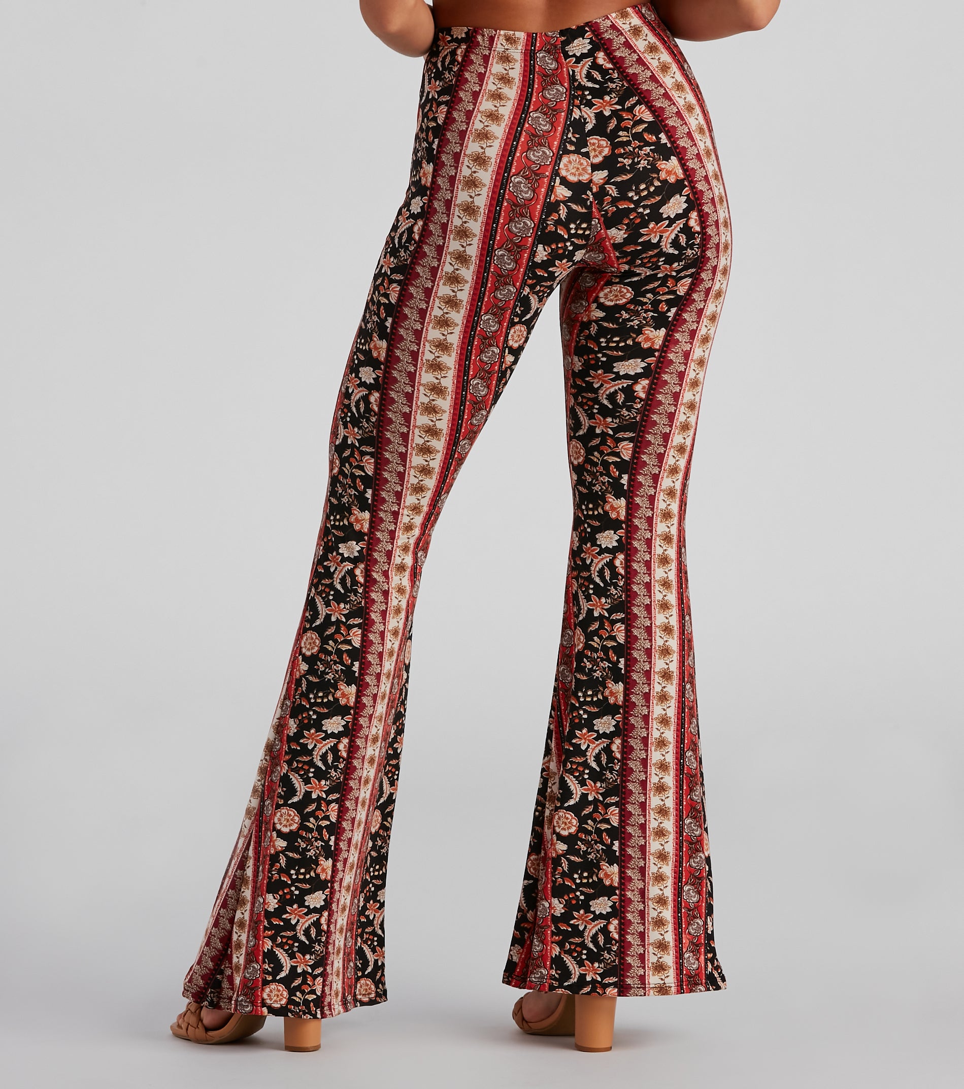 Boho Moment Floral Flare Pants