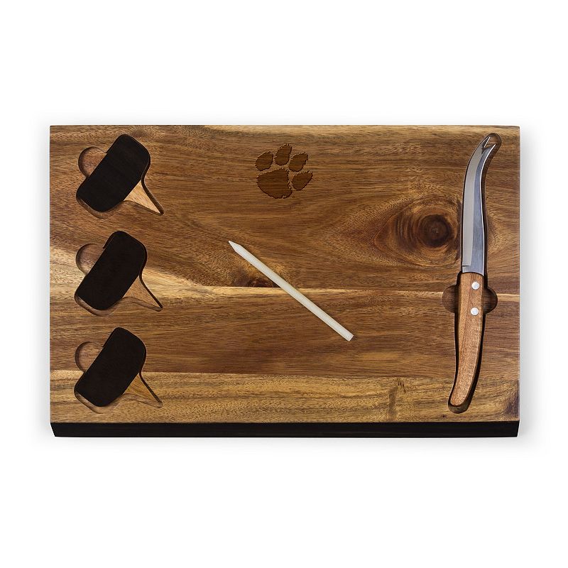 Picnic Time Clemson Tigers Delio Cheese Cutting Board Set