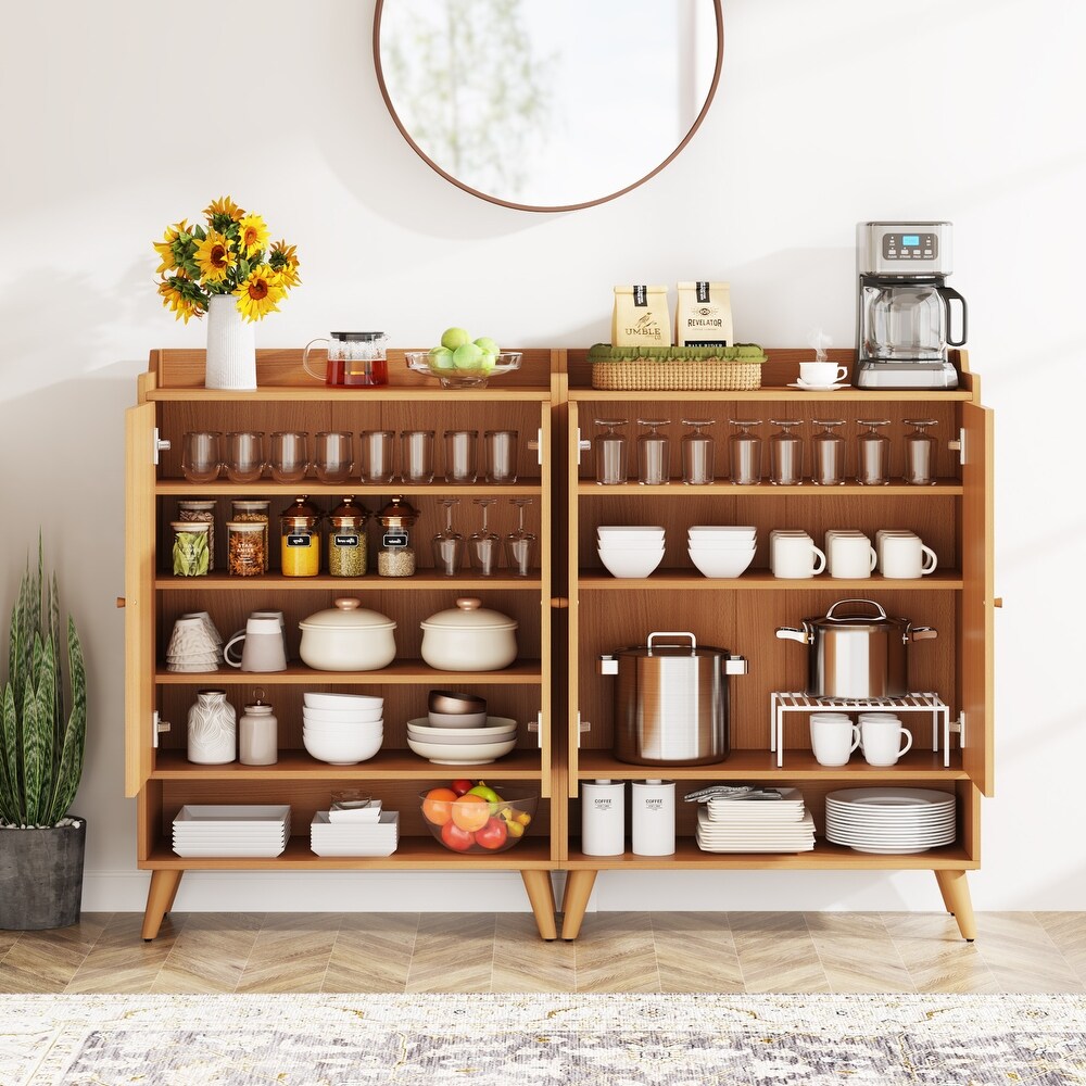 Sideboard Buffet Cabinet with 2 Doors and Removable Shelves