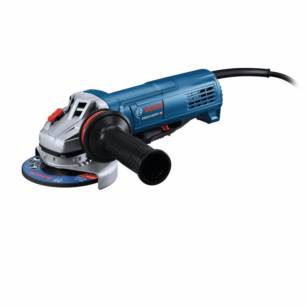 Bosch 4 1/2 Ergonomic Angle Grinder with No Lock-On Paddle Switch ;